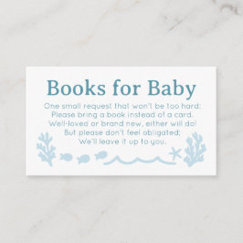 Cartão De Informações Livros Náuticos para Bebê