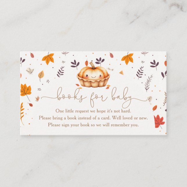 Cartão De Informações Livros Neutros Para Bebê (Frente)