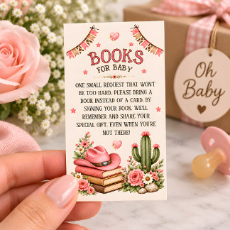 Cartão De Informações Livros Ocidentais Princesa da Pradaria para Bebê