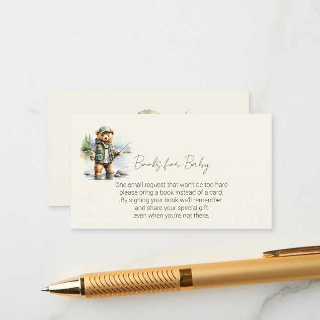 Cartão De Informações Livros para a pesca de Urso-Justo (Frente/Verso In Situ)