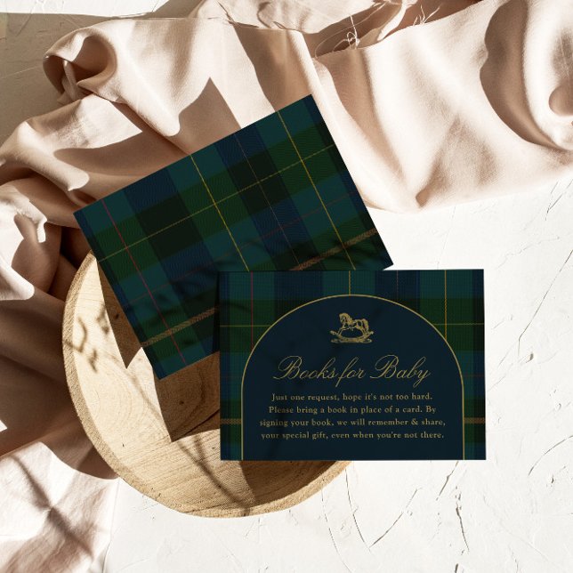 Cartão De Informações Livros para a Xadrez Verde Clássica Polo Escuro (Criador carregado)