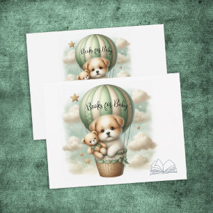 Cartão De Informações Livros Para Aventura de Cachorrinho em Balão de Ar