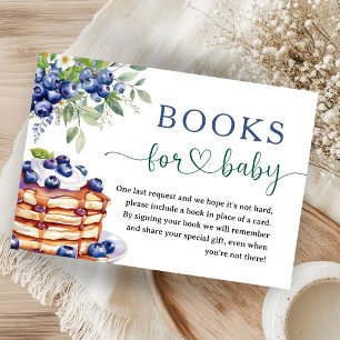 Cartão De Informações Livros Para Bebê Blueberry Baby Brunch Chás de Beb