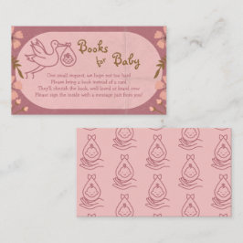 Cartão De Informações Livros para Bebê Carregando Storey Bebê