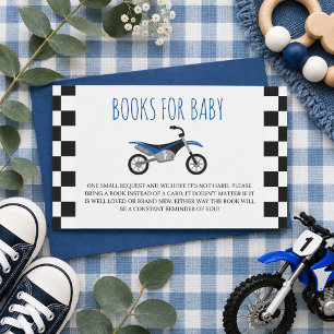 Cartão De Informações Livros para Bebê Chuvinha de Motocross