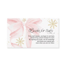 Livros para Bebê com Laço Rosa Snow in Love