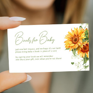 Cartão De Informações Livros para bebê elegante trazem um livro para o c