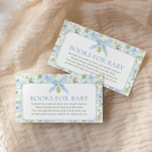 Livros Para Bebê Floral Antigo Laço Azul Chá de Be