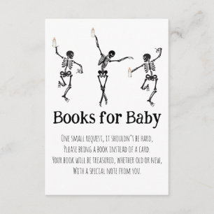 Cartão De Informações Livros para Bebê Little Boo Dancing Skeletons Inse