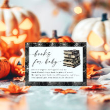 Livros Para Bebê No Chá De Bebê De Halloween Cartã