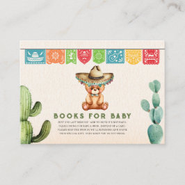 Cartão De Informações Livros para Bebê Taco Bear Boy Fiesta