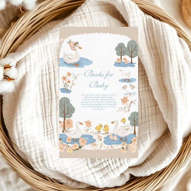 Cartão De Informações Livros para bebês de ganso bobo (Criador carregado)