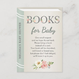 Cartão De Informações Livros para Biblioteca de Histórias do Bebê Livro