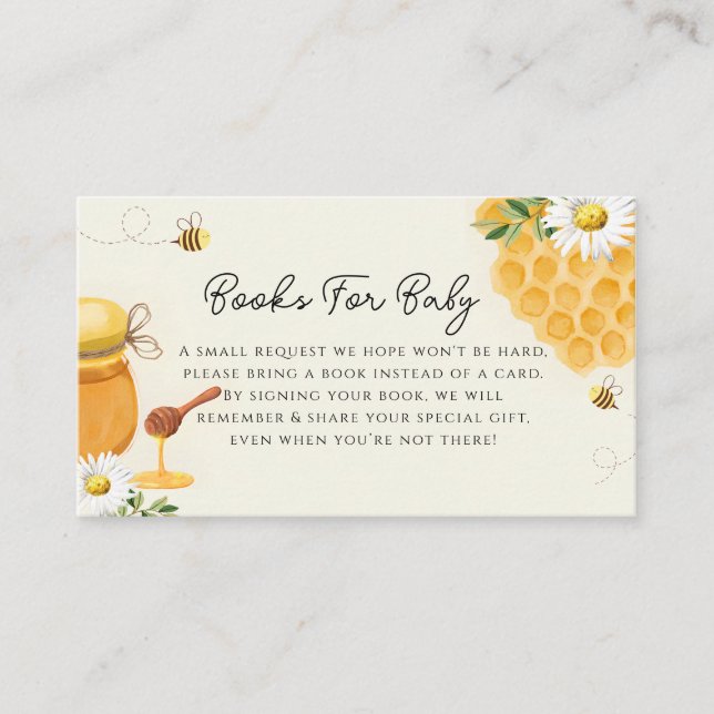 Cartão De Informações Livros Para chá de fraldas De Bebês (Frente)