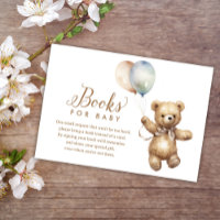 Livros para Chás de Bebê de Urso de Pelúcia Neutro
