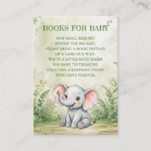 Cartão De Informações Livros para Chás de Bebê do Wild One Baby Shower