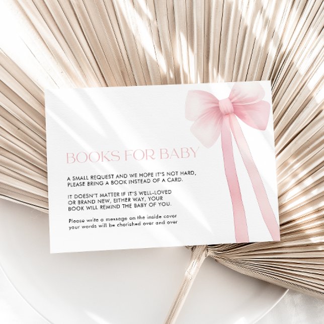 Cartão De Informações Livros para o Arco rosa com cartão-bebê (Criador carregado)
