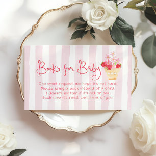 Cartão De Informações Livros para o bebê Berry Sweet Whimsical