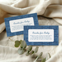 Livros Para o Bebê Blue Jean Baby Shower em Denim