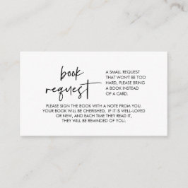 Cartão De Informações Livros para o bebê, fonte moderna mínima