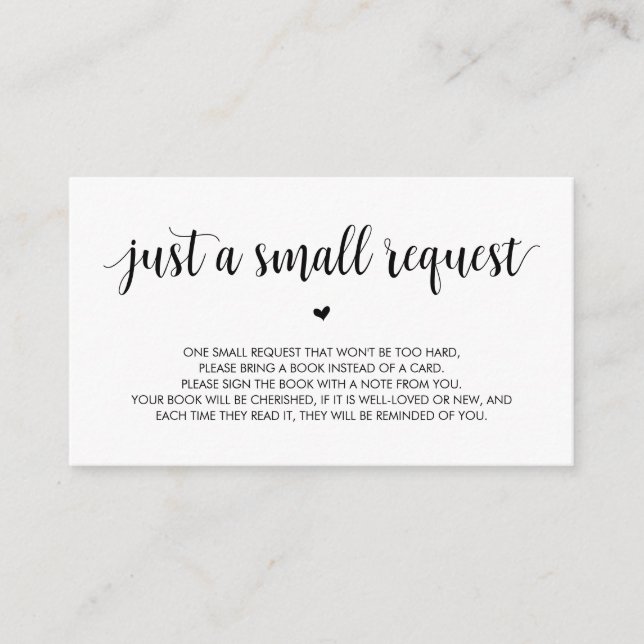 Cartão De Informações Livros para o bebê, moderno rotista preto (Frente)