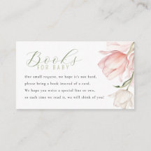 Livros para o Chá de Bebê Floral da Bebê Flor 
