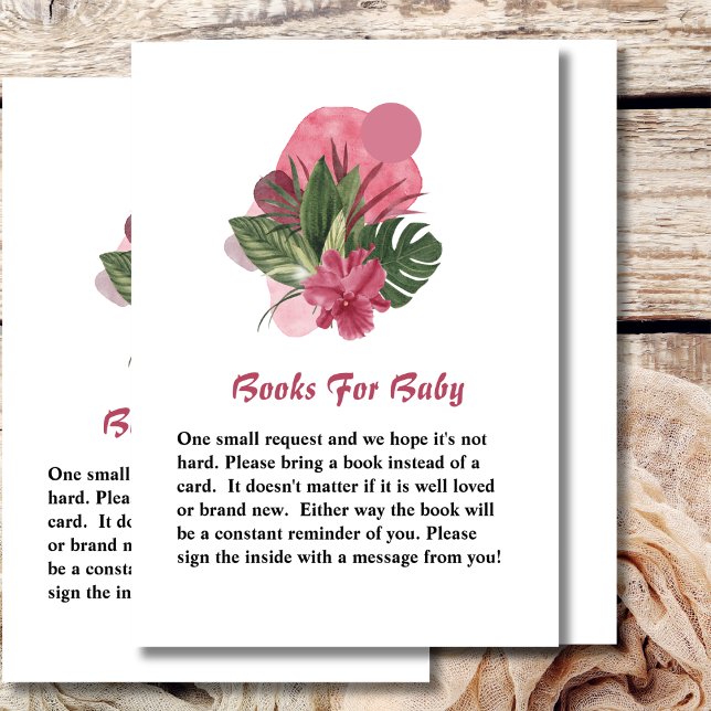 Cartão De Informações Livros para o jogo de chá de fraldas (Criador carregado)