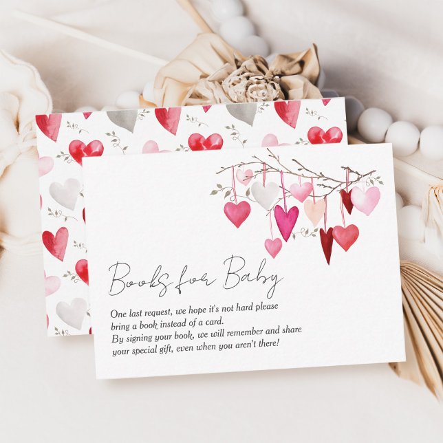 Cartão De Informações Livros para o pequeno Chá de fraldas Swetheart (Criador carregado)