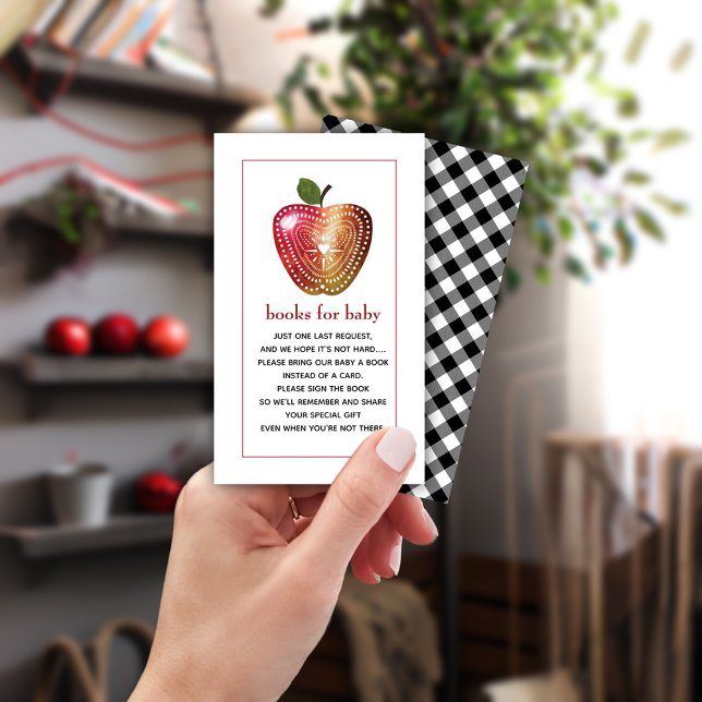 Cartão De Informações Livros Para Solicitação De Livro De Chás de fralda (Criador carregado)