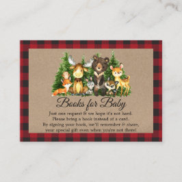 Cartão De Informações Livros Russos de Animais da Floresta de Madeira pa