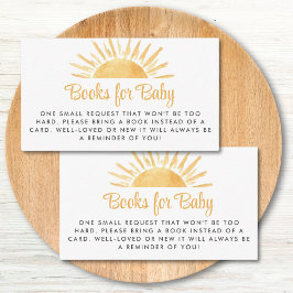 Cartão De Informações Livros Sunshine para Bebê