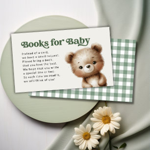 Cartão De Informações Livros Woodland para Pedido de Bebê