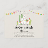 Llama Traga um livro Chá de bebê Festa Cacto