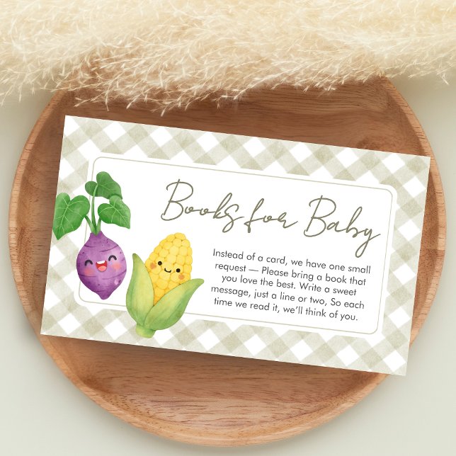 Cartão De Informações Locally Grown Baby Shower Books for Baby (Locally Grown Baby Shower Books for Baby)