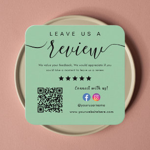 Cartão De Informações Logotipo do Instagram no Facebook Código Qr nos de