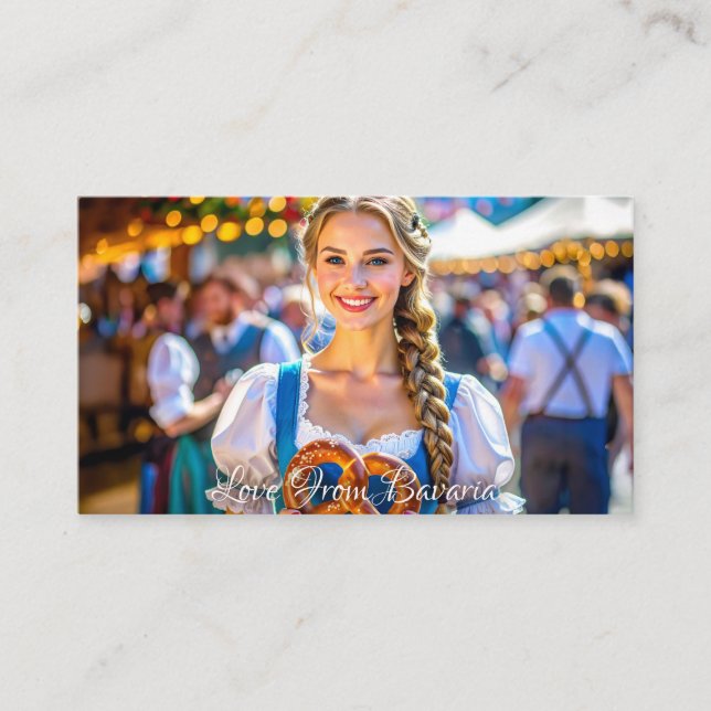 CARTÃO DE INFORMAÇÕES LOVE FROM BAVARIA (Frente)