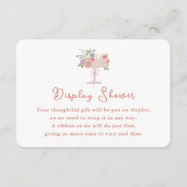 Cartão De Informações Love in Bloom Garden Bridal Shower Display Insert