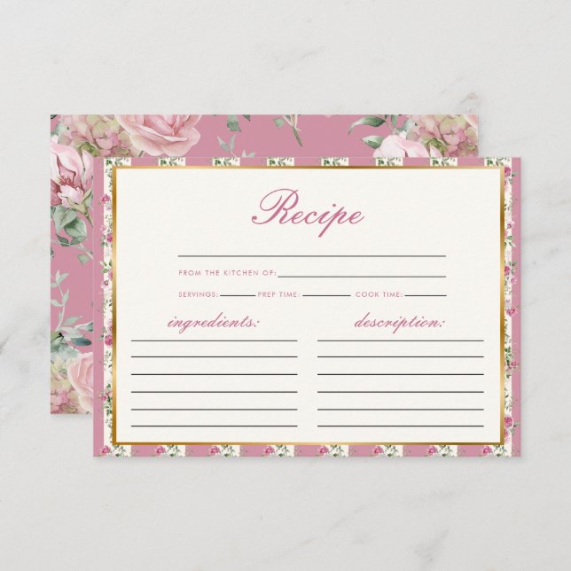 Cartão De Informações Love Shack Fiance Recebe Chá de panela Rosa (Frente/Verso)