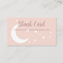 Cartão De Informações Lua e estrelas de inverno