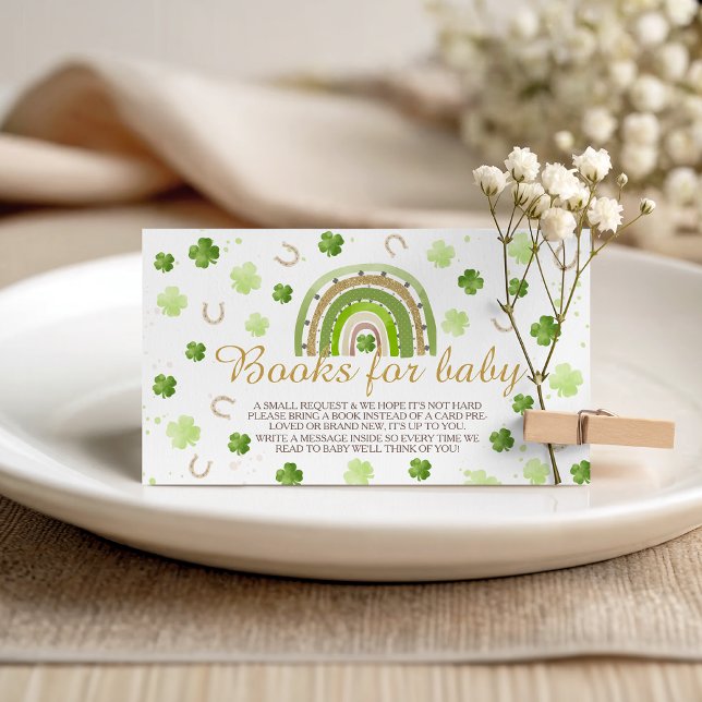 Cartão De Informações Lucky Charm Books for Baby Card (Criador carregado)