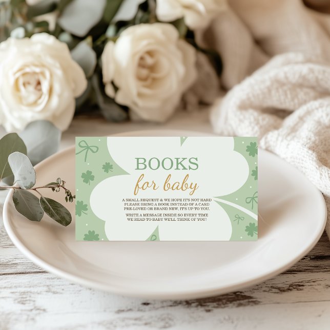 Cartão De Informações Lucky Charm Books for Baby Card (Criador carregado)