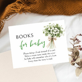 Cartão De Informações Lucky Charm Books for Baby Enclosure Card Shamrock