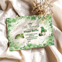 Lucky Little Shamrock Chá de fraldas Diapper Raffl