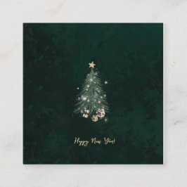 Cartão De Informações Luxurious, artistic design with a festive tree