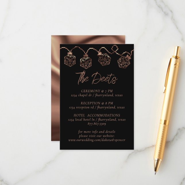 Cartão De Informações Luzes RPG | Detalhe do Jogador de Tabletop Fantasy (Frente/Verso In Situ)