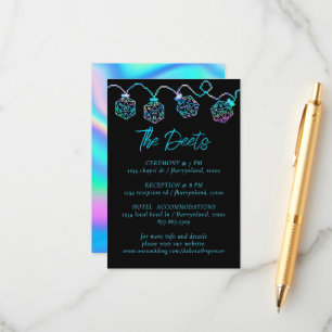 Cartão De Informações Luzes RPG   Holo Fantasy Tabletop Gamer Detalhes