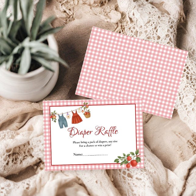 Cartão De Informações Maçã dos nossos olhos Fruta Queda fralda (Criador carregado)