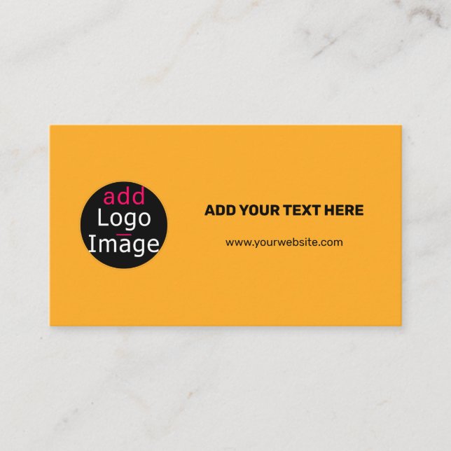 Cartão De Informações Macaroni personalizado profissional e queijo laran (Frente)