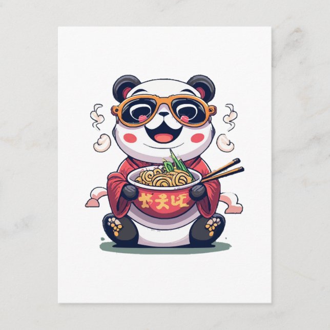 Cartão De Informações Macarrão Panda (Frente)