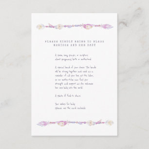 Cartão De Informações Mãe Bênção